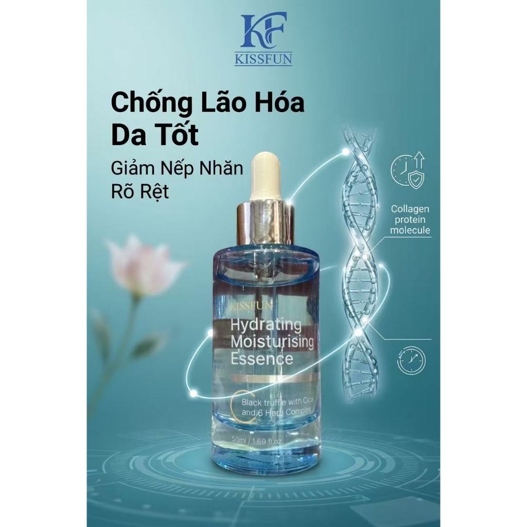 Tinh chất dưỡng da KISSFUN Hàn Quốc 50ml | Cấp ẩm & Dưỡng sáng da - Phục hồi & Giảm lão hóa