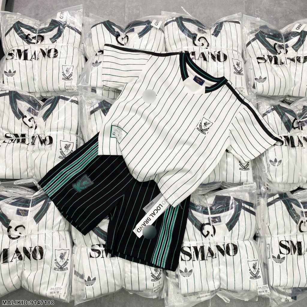 Bộ quần áo ngắn tay cho bé trai thể thao phối sọc trắng hàng siêu đẹp-Bộ hè cho bé trai chất cotton hàng cao cấp