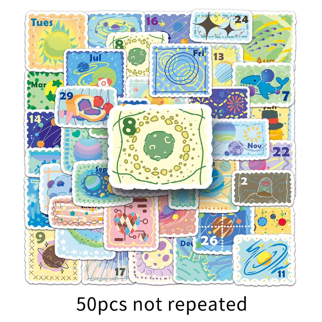 100 sticker các loại tem phiên bản hoạt hình dễ thương trang trí dụng cụ đồ dùng chống nước tốt