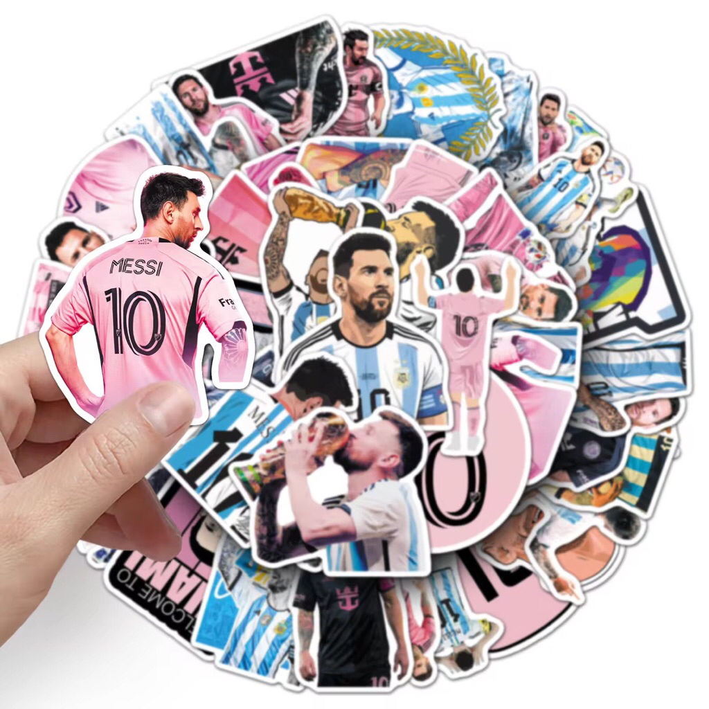 100 sticker huyền thoại bóng đá messi trang trí chuẩn bị cho world cup 2026