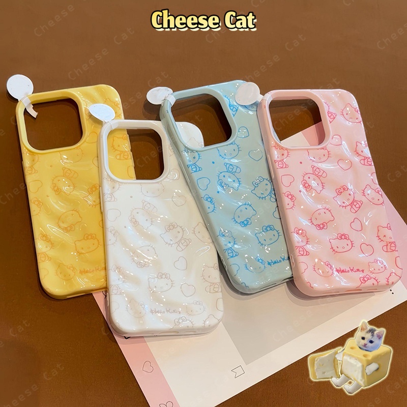 dòng Kitty Ốp điện thoại ins đơn giản cho iPhone 13 14 11 12 15 16 17 Pro Max/Plus/Air Xs Max XR 7 Plus