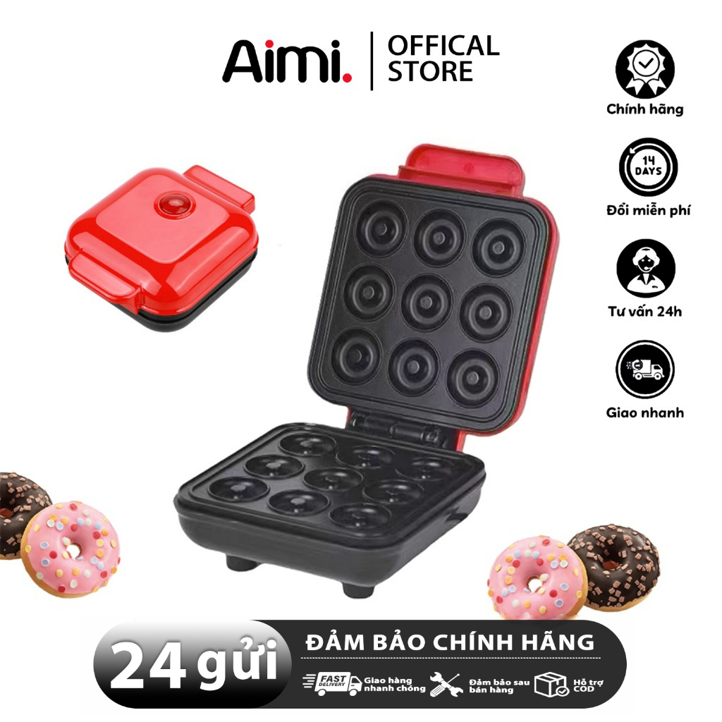 Máy làm bánh donut Aimi Máy nướng bánh mì, Máy làm bánh rán Nấu Ăn