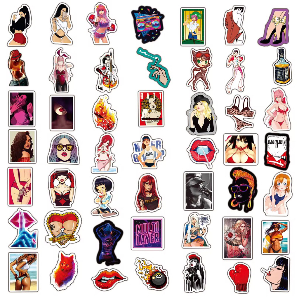 sticker các cô gái quyến rũ