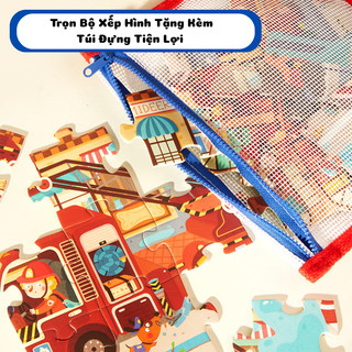 Hộp Đồ Chơi Xếp Hình Mideer Puzzle Level Up 8 Cấp Độ Phát Triển Tư Duy - Đồ Chơi Giáo Dục Sớm Giúp Bé Rèn Luyện Logic