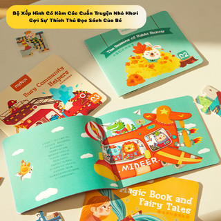 Hộp Đồ Chơi Xếp Hình Mideer Puzzle Level Up 8 Cấp Độ Phát Triển Tư Duy - Đồ Chơi Giáo Dục Sớm Giúp Bé Rèn Luyện Logic