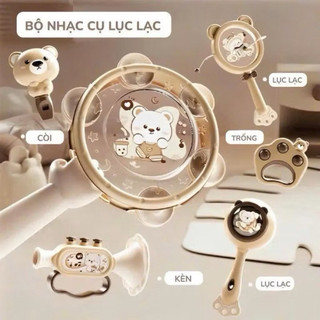 Bộ đồ chơi lục lạc 6 món cho bé siêu dễ thương, kích thích thính giác trẻ sơ sinh