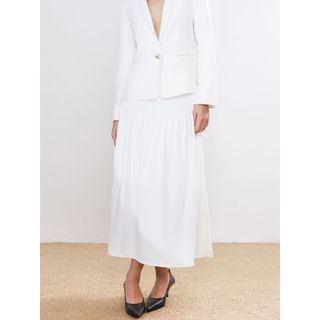 Chân Váy Xòe JP Fashion Dáng Dài, Chất Kaki Mềm Mịn Thoáng Mát, Cạp Cao Dáng Xòe Tự Nhiên 17012146