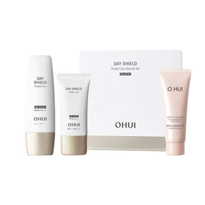 V167_Bộ Kem Chống Nắng Ohui Day Shield Perfect Sun Black 3pcs