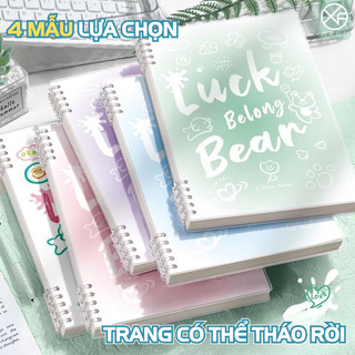 Sổ Còng A5/B5 Thay Ruột – Sổ Lò Xo Bìa Cứng, Giấy Pastel, Nhiều Ngăn, Tiện Lợi Cho Học Tập & Văn Phòng