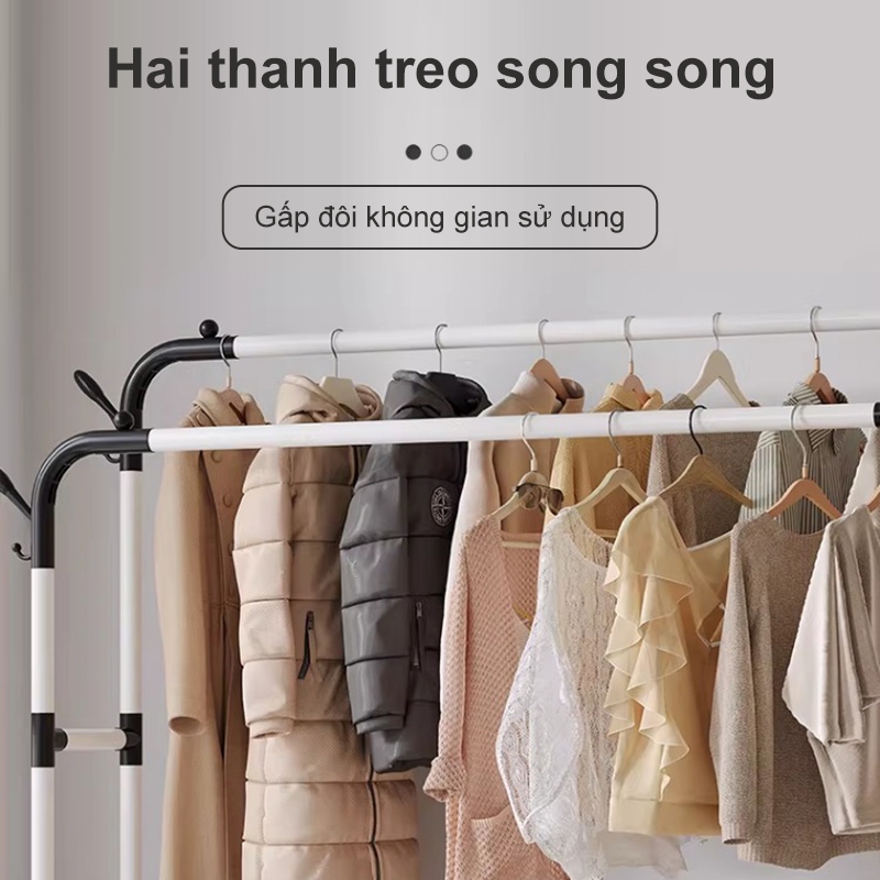 𝐎𝐥𝐢𝐟𝐞 Kệ Treo Quần Áo Thép Hợp Kháng Lực Bền và chống gỉ Tốt Nhỏ Gọn Tiện Lợi Xào Đồ Treo Quần Áo Hiệu Quả Cho Gia Đình