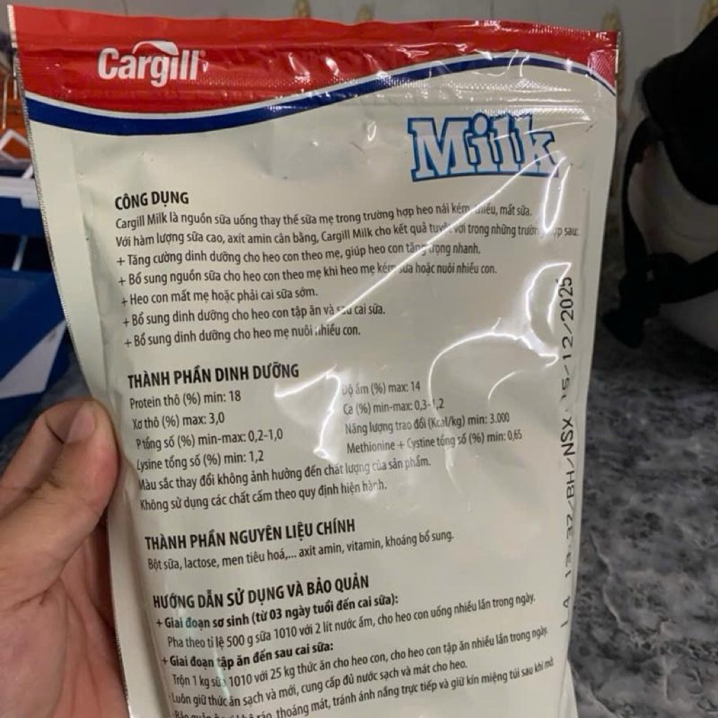 Sữa bột cho heo con Milk Cargill 1010