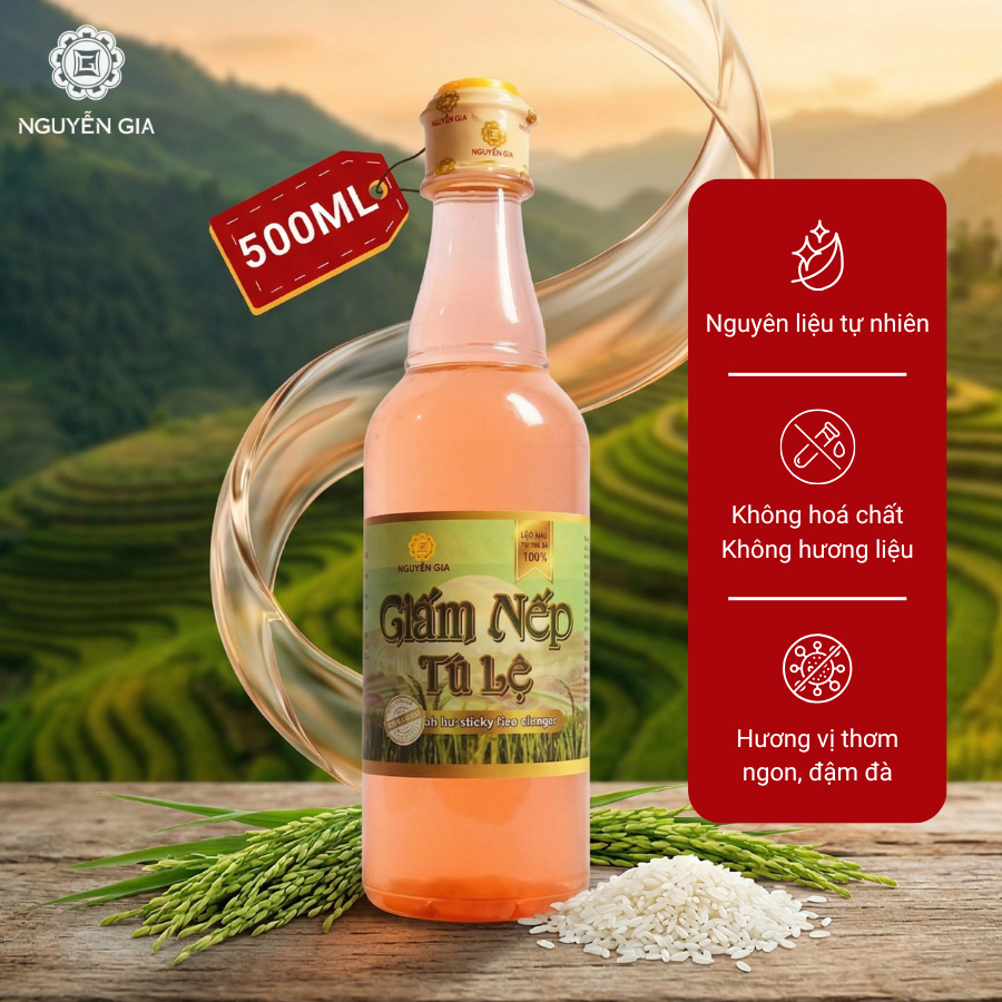 [MUA 1 TẶNG 1] Mua 1 Tương Ớt Mường Khương Truyền Thống Cay Dịu 500ml Tặng 1 Giấm Nếp Tú Lệ hoặc Giấm Gạo Lứt 500ml