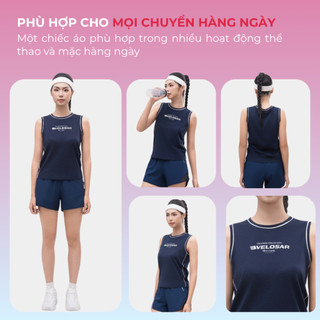 Áo tanktop thể thao nữ Velosar RTT-20089 tập Gym, Tennis, Pickleball thoải mái, thấm hút, nhanh khô