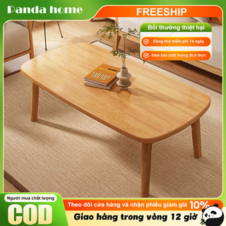 Bàn trà gỗ nguyên khối gấp gọn kiểu Nhật phù hợp hộ nhỏ phòng cho thuê phòng ngủ bàn thấp đơn giản.