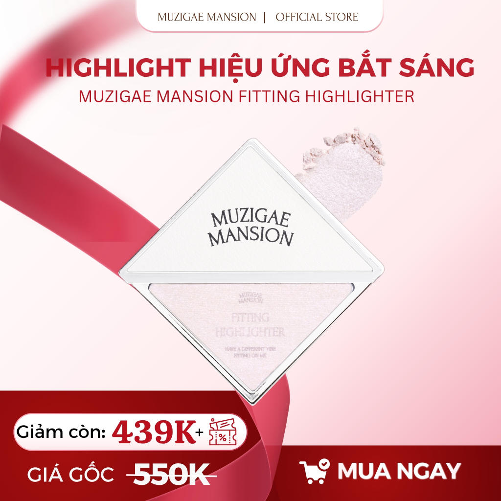 Phấn Má Tạo Khối Muzigae Mansion Fitting Highlighter Mịn Lì Căng Bóng, Bắt Sáng Chuẩn Hàn 5g