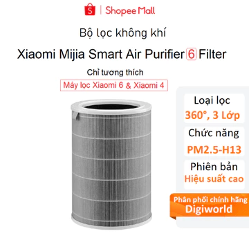 Xiaomi 6 - Lõi lọc không khí Xiaomi Mijia Smart Air Purifier 6 Filter - Hàng chính hãng Digiworld