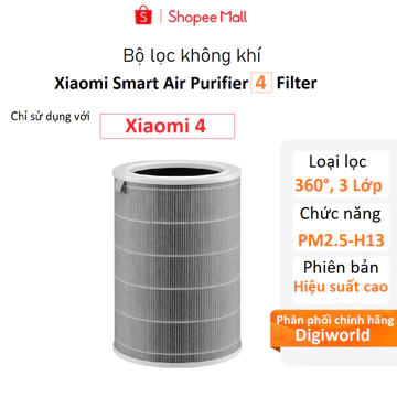 Xiaomi 4 - Lõi lọc không khí Xiaomi Smart Air Purifier 4 Filter (BỘ LỌC) - Chính hãng Digiworld
