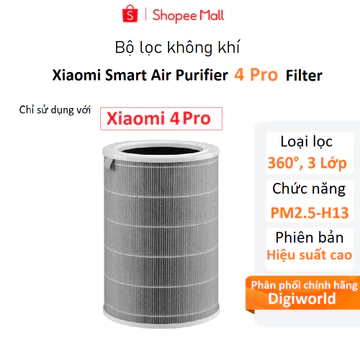 Xiaomi 4 Pro - Lõi lọc không khí Xiaomi Smart Air Purifier 4 Pro Filter (BỘ LỌC) - Chính hãng Digiworld