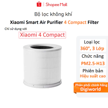 Xiaomi 4 Compact - Lõi lọc không khí Xiaomi Smart Air Purifier 4 Compact Filter ( Bộ Lọc ) - Chính hãng Digiworld