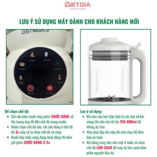 Máy Làm Sữa Hạt OSTMARS 800-1100ml - Máy Nấu Sữa Hạt Đa Năng Tặng Khăn Lau, Túi Bọc Thực Phẩm