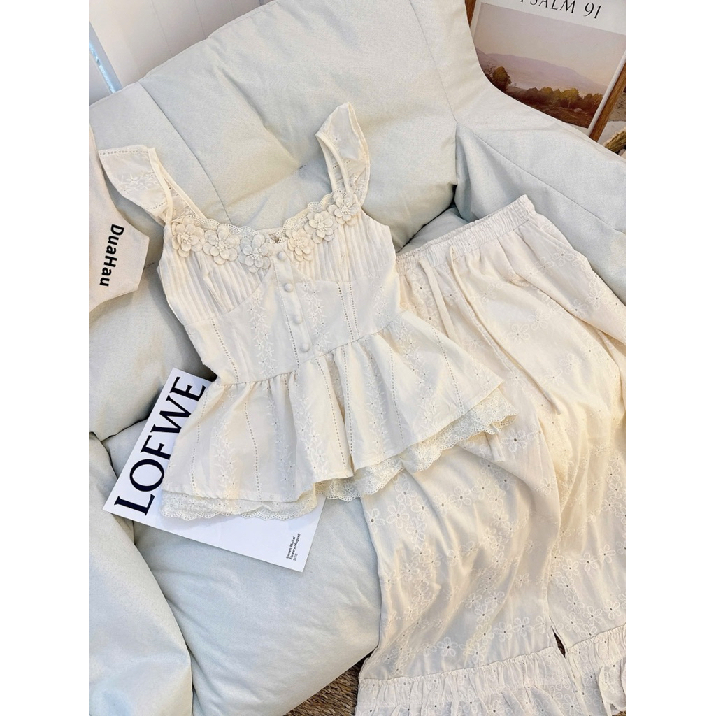 ( Sale ) Áo 2s chun lưng hoa