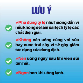 Viên sủi bù nước và điện giải Oresol pluz (tube x 10 viên)