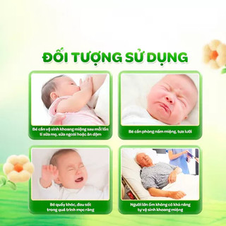 Gạc Rơ Lưỡi Dr.Papie Vệ Sinh Răng Miệng Cho Bé Từ Sơ Sinh, Hộp 30 miếng