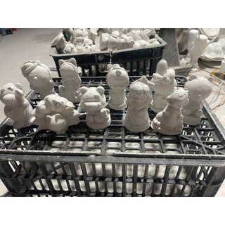 Set tô tượng thạch cao, com bo 5 tượng  [Tặng 1 dây màu 6] + com bo 10 tượng tặng dây 12 màu