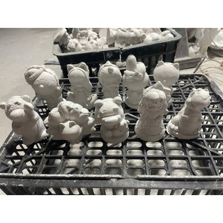 Set tô tượng thạch cao, com bo 5 tượng  [Tặng 1 dây màu 6] + com bo 10 tượng tặng dây 12 màu
