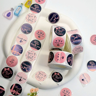Cuộn 500 tem Sticker THANK YOU - 2.5cm