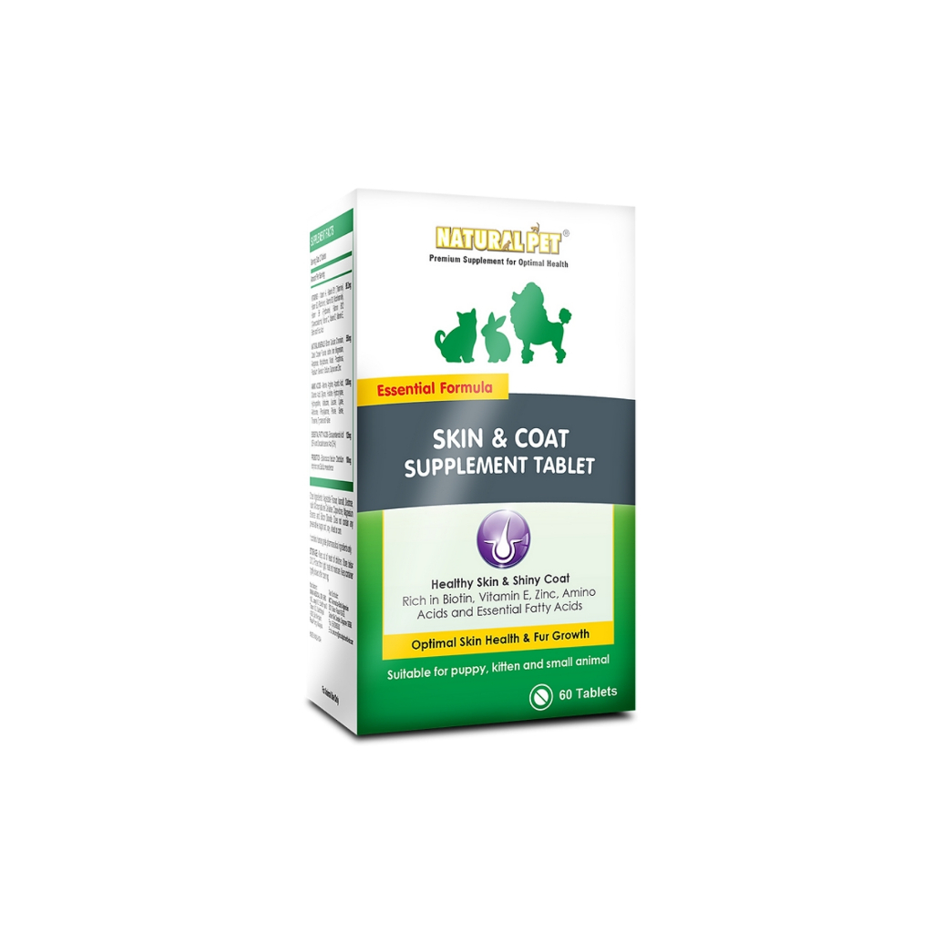 VIÊN DƯỠNG DA LÔNG & DINH DƯỠNG NATURAL PET SKIN & COAT SUPPLEMENT TABLETS CHO THÚ CƯNG