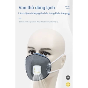 Combo 4 cái khẩu trang mẫu mới KN95_C750v( mẫu mới) phòng độc khói bụi hóa chất