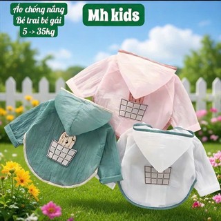 Áo Chống Nắng Labubu Cánh Dơi Bé Trai Bé Gái – Thun Lạnh Mát, Chống UV 50+ 6-35kg #N16