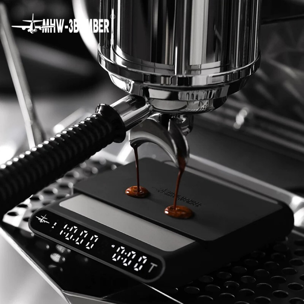 [HOẢ TỐC]Cân điện tử pha cà phê MHW-3BOMBER. Cân Espresso chuyên nghiệp có Timer, sạc USB, độ chính xác cao