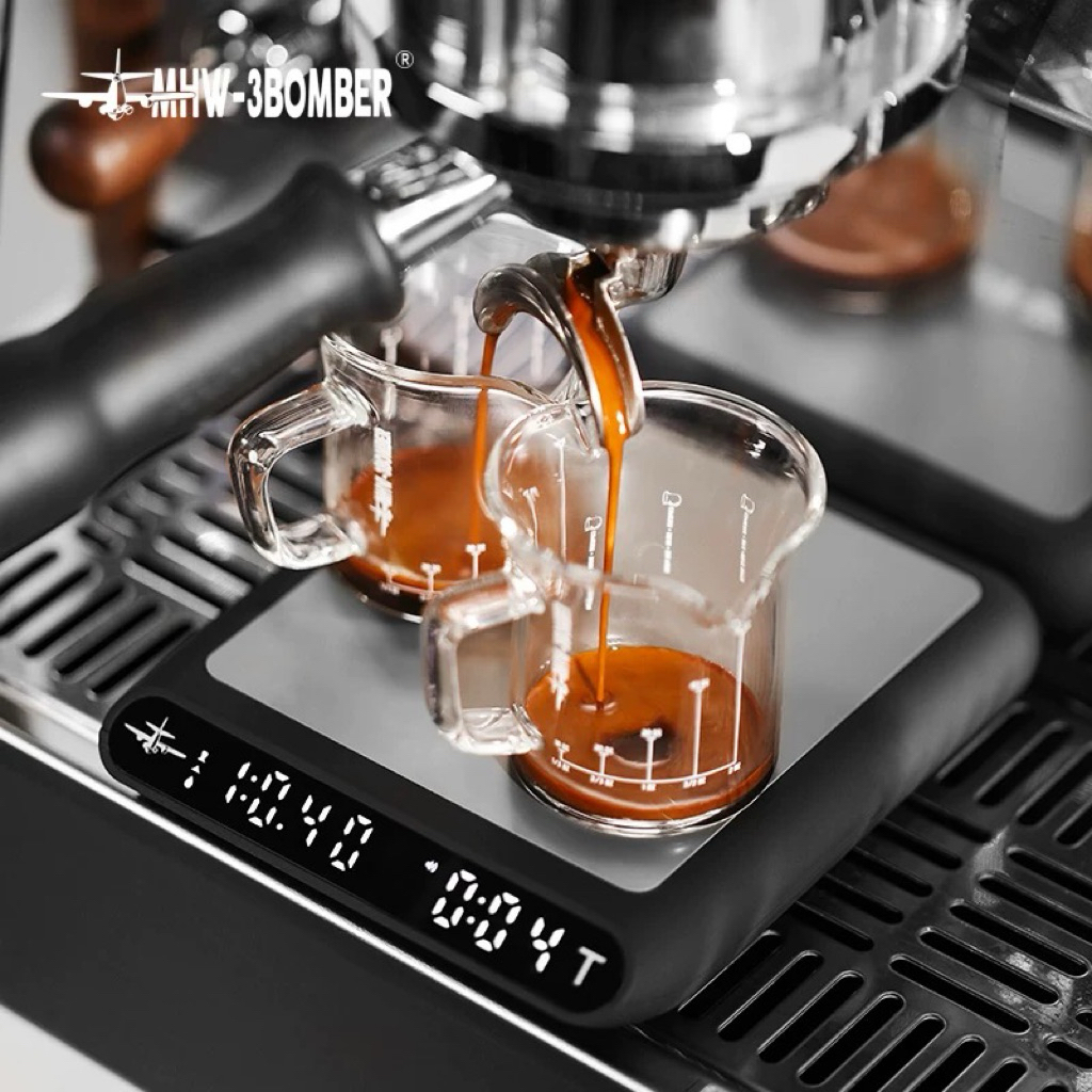 [HOẢ TỐC]Cân điện tử pha cà phê MHW-3BOMBER. Cân Espresso chuyên nghiệp có Timer, sạc USB, độ chính xác cao