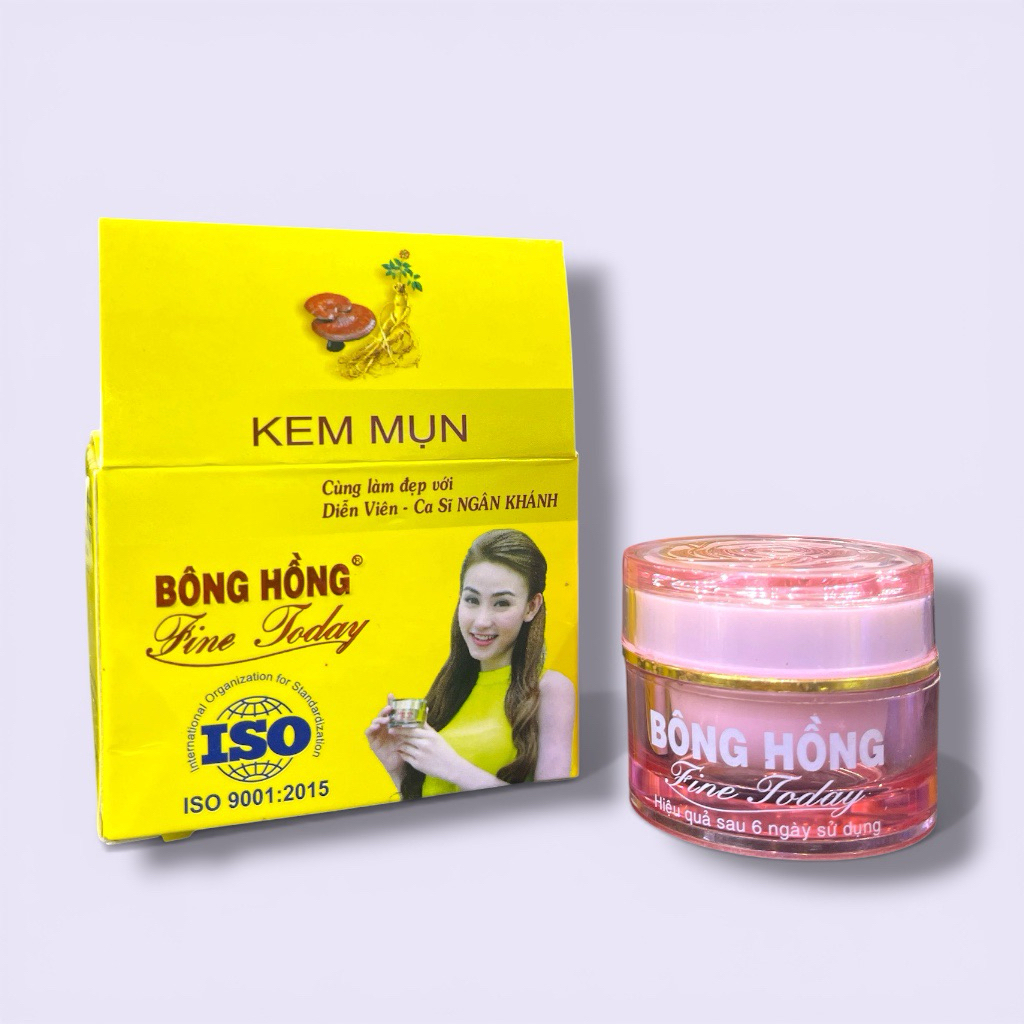 Kem Mụn BÔNG HỒNG Fine Today (Hũ Hồng) – Giảm Mụn, Mờ Thâm, Se Khít Lỗ Chân Lông, Dưỡng Da SPF30 12g