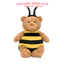 Gấu bông Teddy mặc yếm bò thêu tên theo yêu cầu – Bear Ong quà tặng dễ thương - ROSA GIFT HOUSE