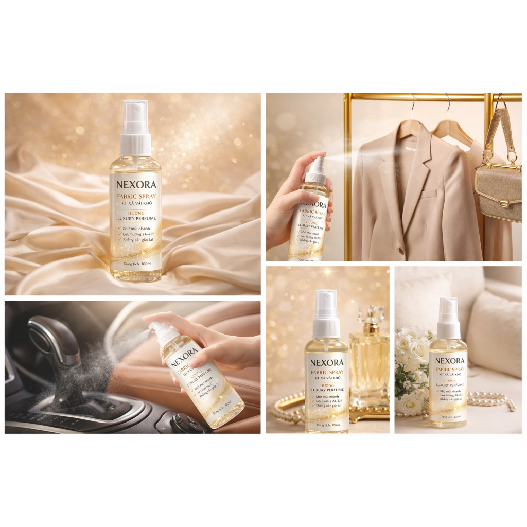 ComBo Nước Xã Vải Khô Hương Nước Hoa Lưu Hương 72h 100ml