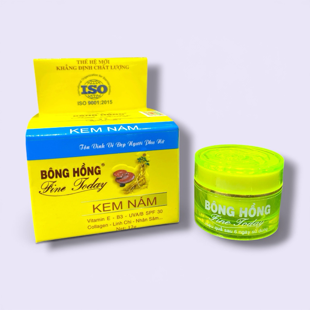Kem nám Bông Hồng Fine Today – Mờ nám, tàn nhang, dưỡng trắng da, SPF30, Vitamin E & B3 (Hũ 12g)