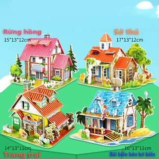 Bộ Lắp Ráp 3D Cao Cấp Nhiều Mẫu (Lâu Đài, Biệt Thự, Cảnh Sát) - Quà Tặng Ý Nghĩa Cho Bé 🚀 Giao Nhanh