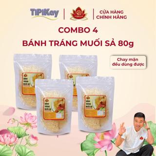 Bánh Tráng Muối Sả 80g - Chay Mặn Đều Dùng Được - TiPiKay Shop