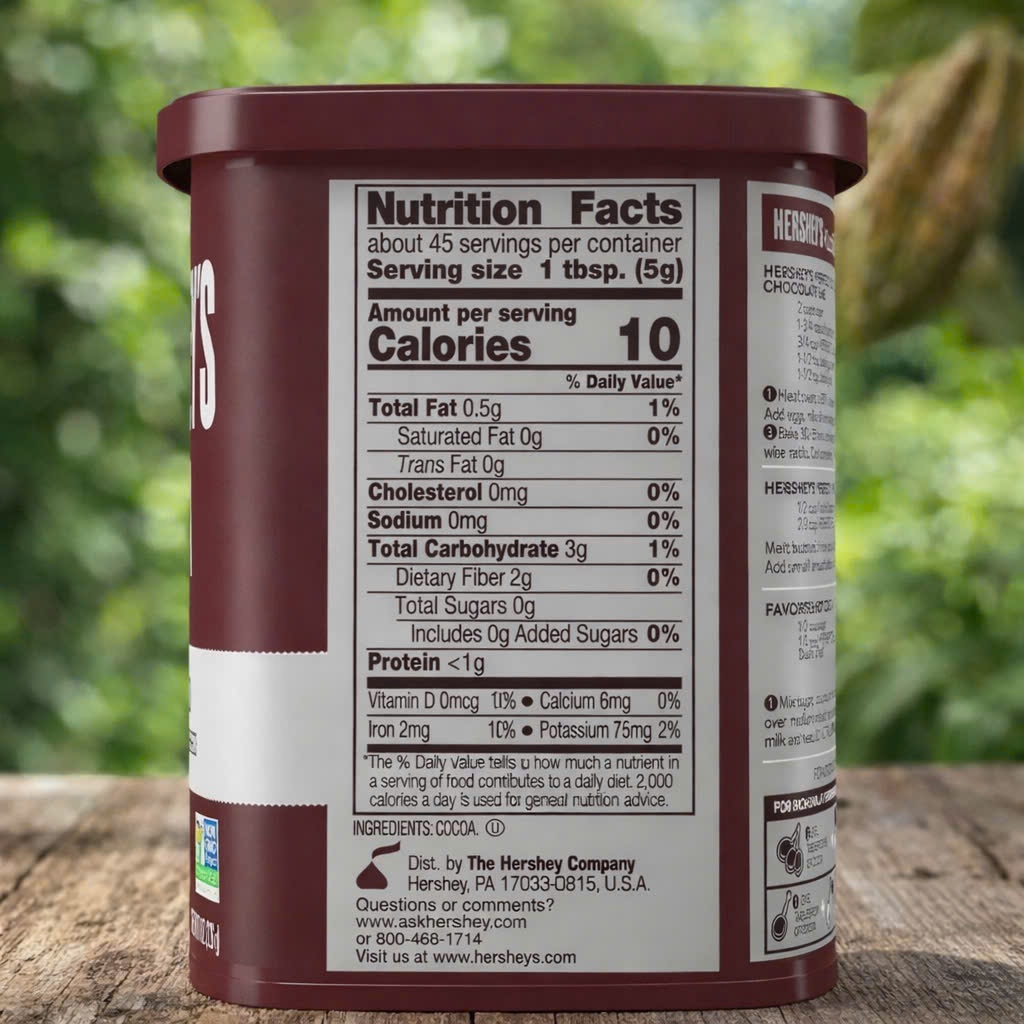 BỘT CACAO KHÔNG ĐƯỜNG 226G Hershey's NATURAL UNSWEETENED (USA)