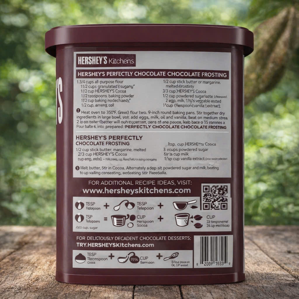 BỘT CACAO KHÔNG ĐƯỜNG 226G Hershey's NATURAL UNSWEETENED (USA)