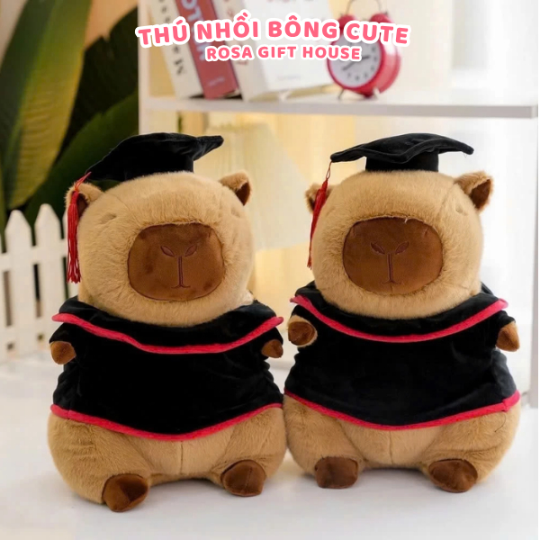 Gấu Bông Tốt Nghiệp Cao Cấp – Thú Nhồi Bông Mũ Cử Nhân Siêu Cute, Quà Tặng Hot Trend 35 CM - ROSA GIFT HOUSE