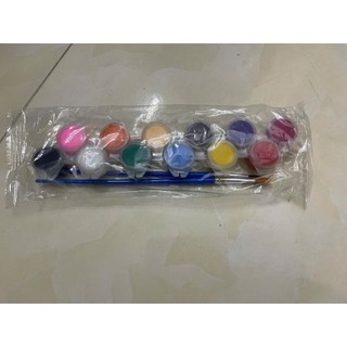 Khay pha màu vẽ bằng nhựa trắng tô tượng trang trí