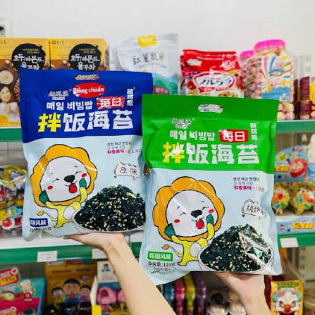 🌟 RONG BIỂN TRỘN CƠM 128g ĂN LIỀN – GIÒN NGON, ĐẬM VỊ HÀN 🌟