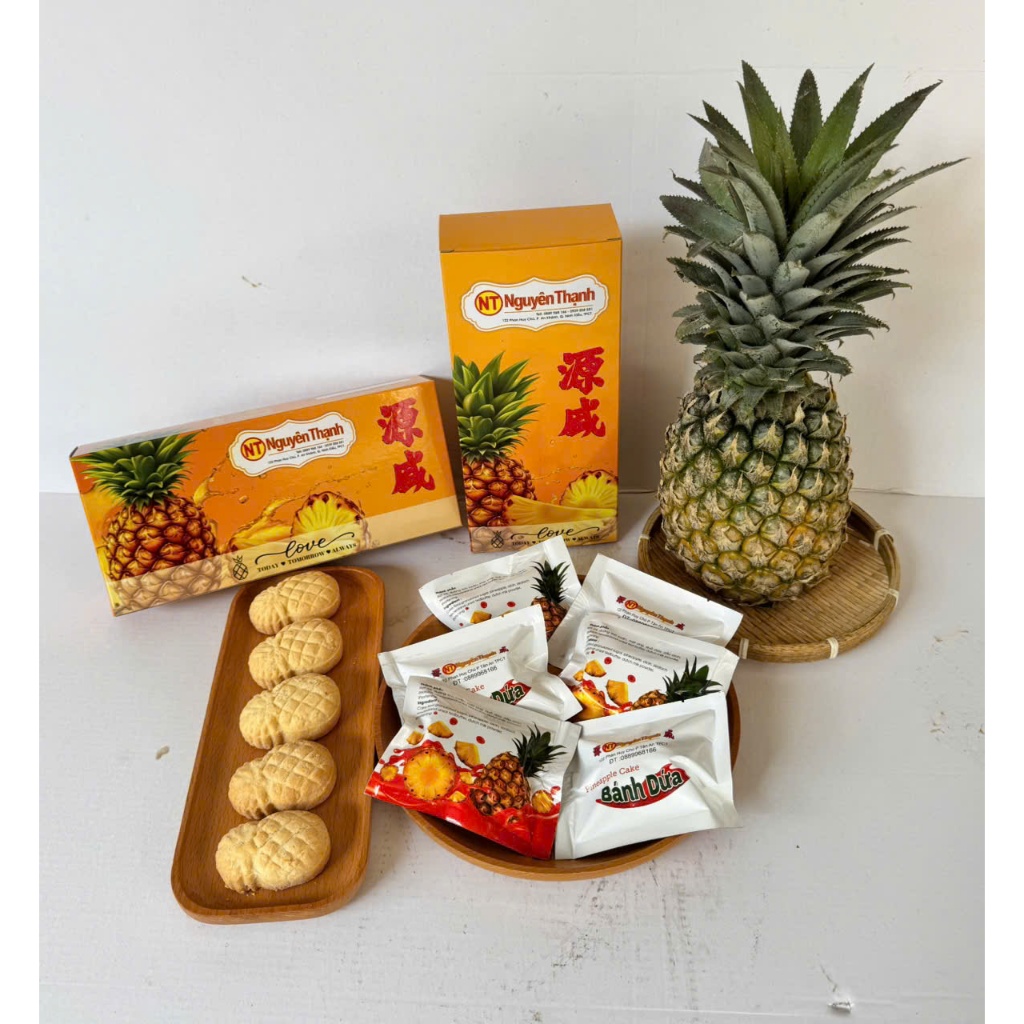 Bánh Dứa Nguyên Bản Bơ Sữa Hộp 135G – Bánh Ngọt, Thơm Ngon, Mềm Mịn