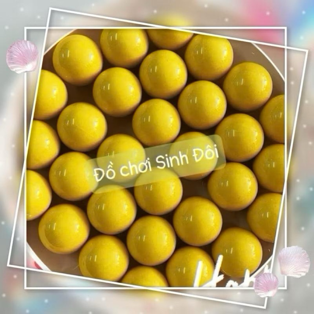 bi nhựa đặt ruột 14-16mm màu cam - mini game - phụ kiện bi các laoij đòi chơi
