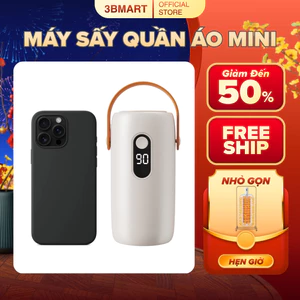 Máy sấy quần áo mini, 3 chế độ hẹn giờ tự động, phù hợp mang đi du lịch - sinh viên phòng trọ
