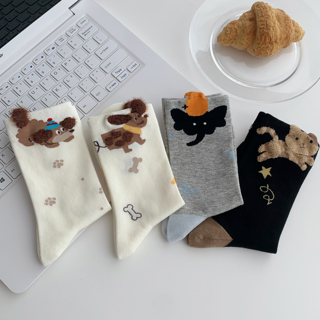 Vớ hoạt hình cổ cao Unisex đủ màu phong cách thể thao, trẻ trung, năng động.